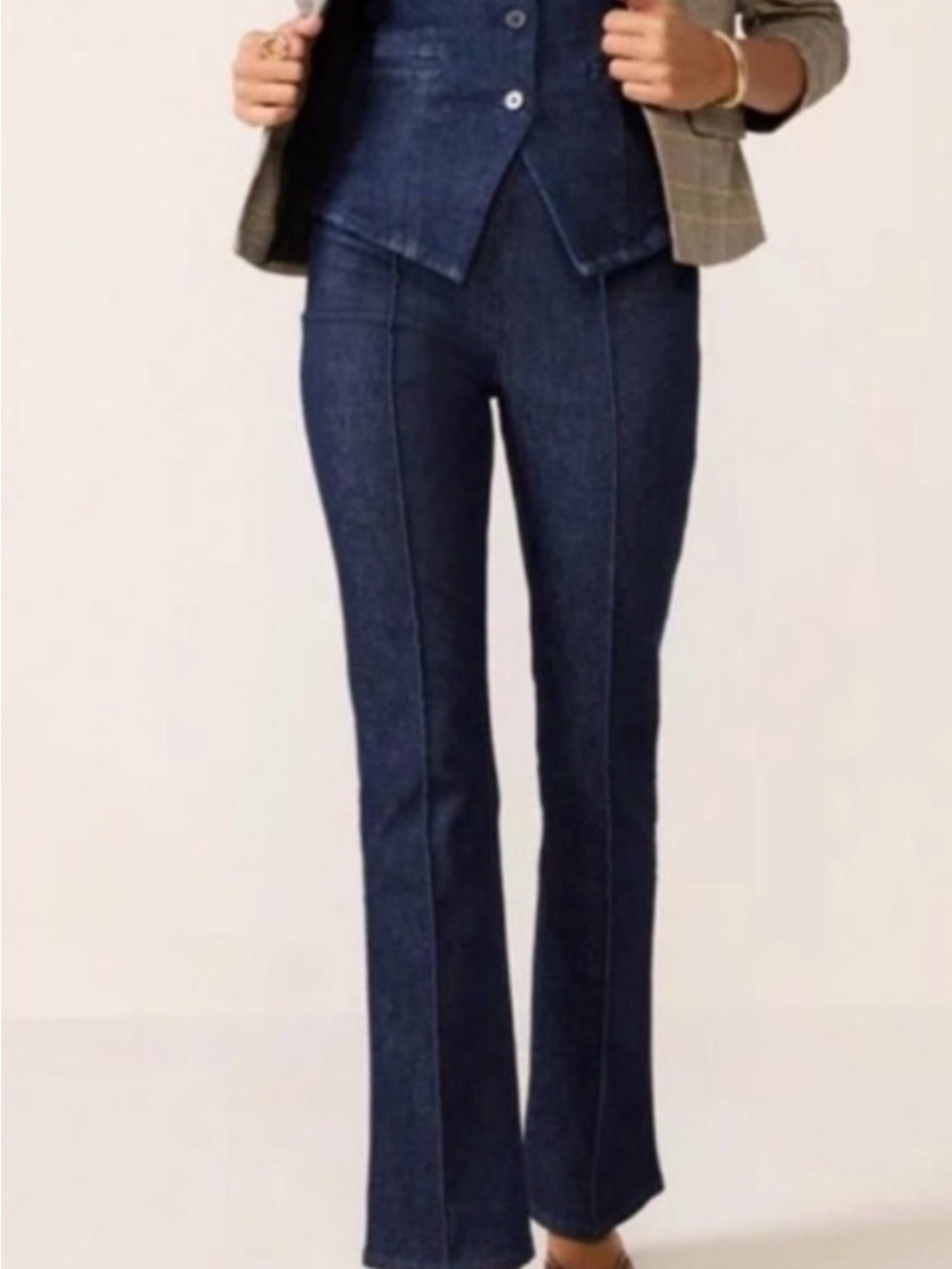 Spanx Dark Indigo High-Waist Jeans